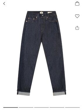 Levi's 501 Women Straight Jeans in Dark Indigo Denim